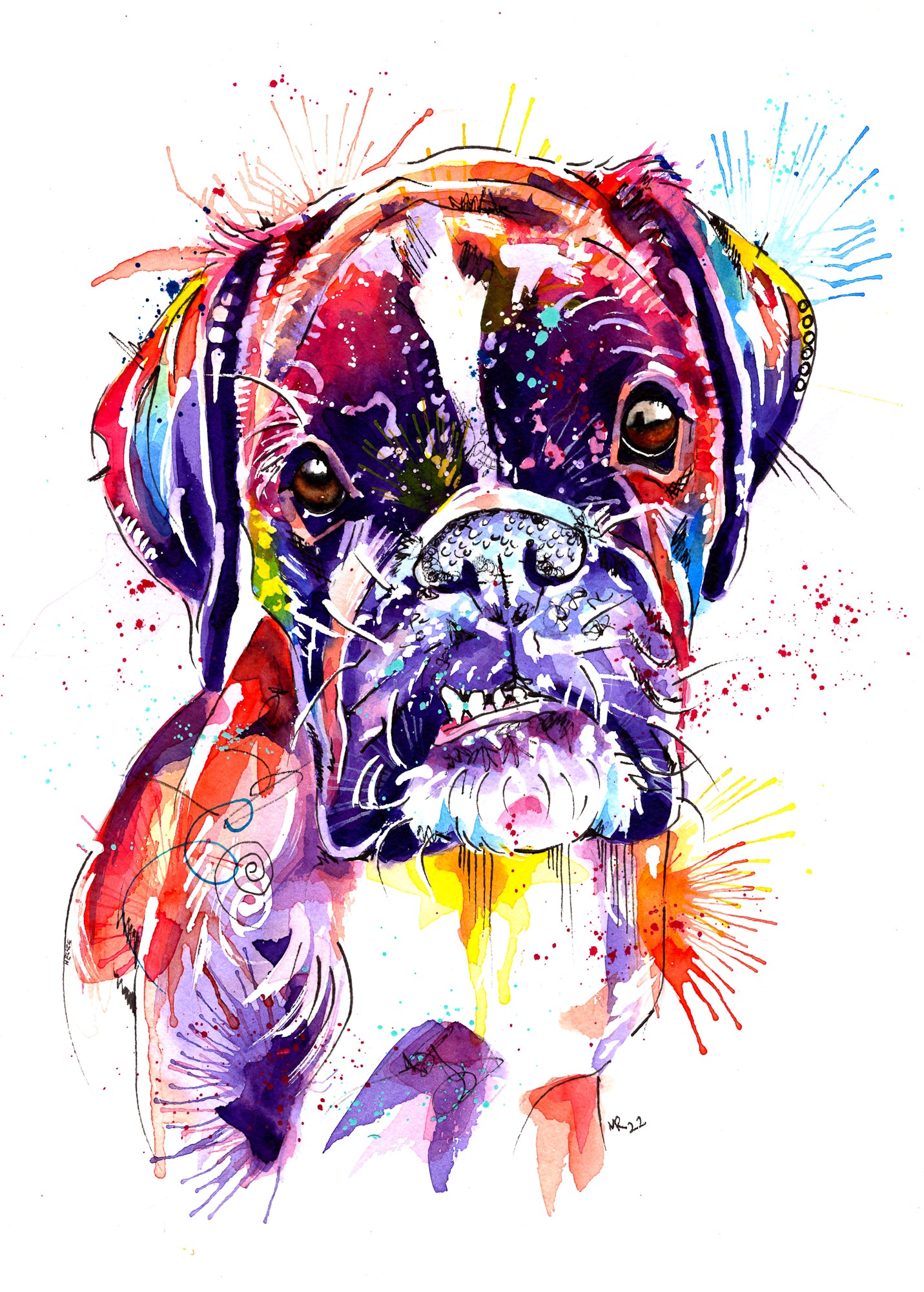 Custom Pet Portraits - Colourful or Realistic