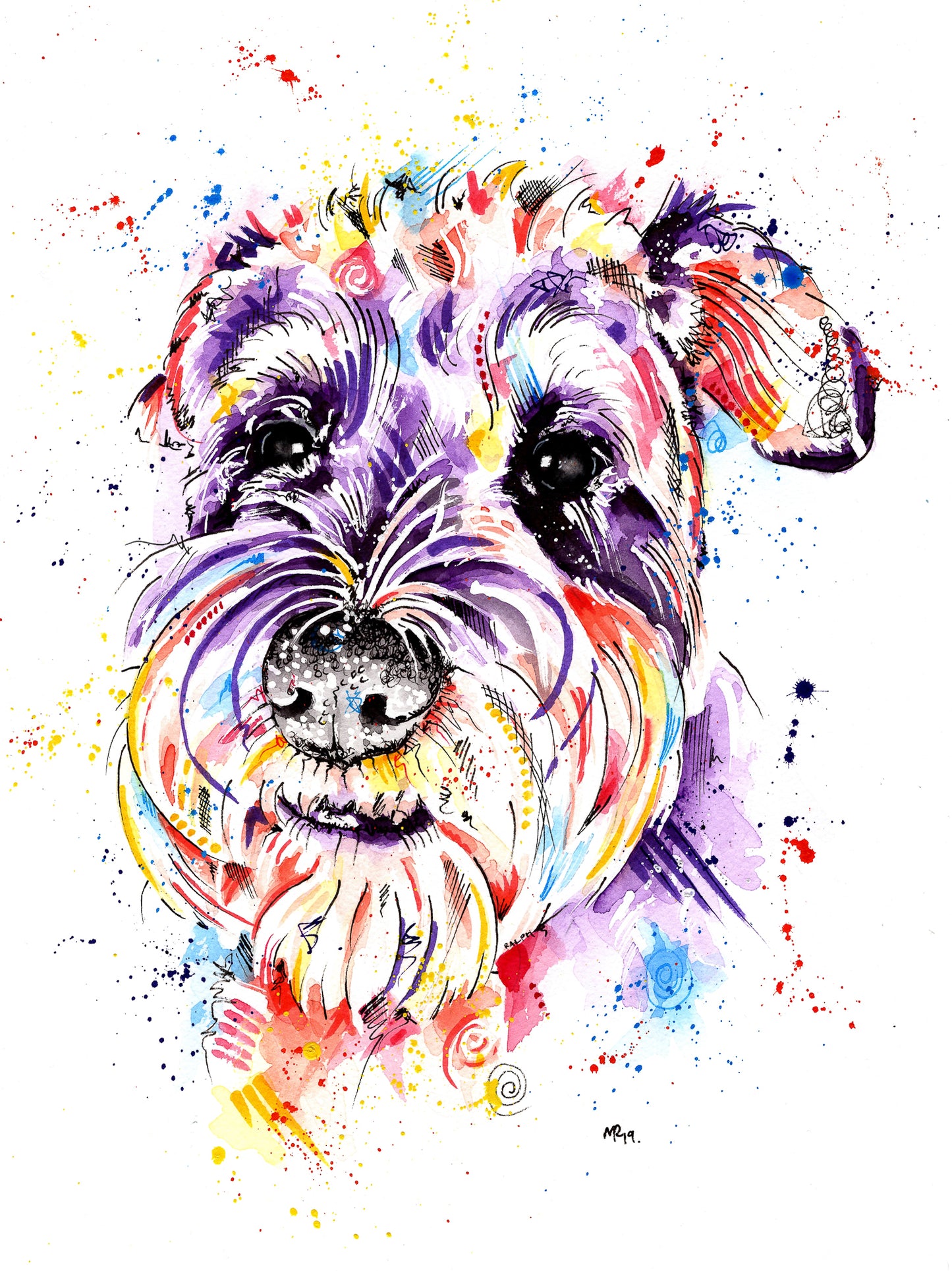 Custom Pet Portraits - Colourful or Realistic
