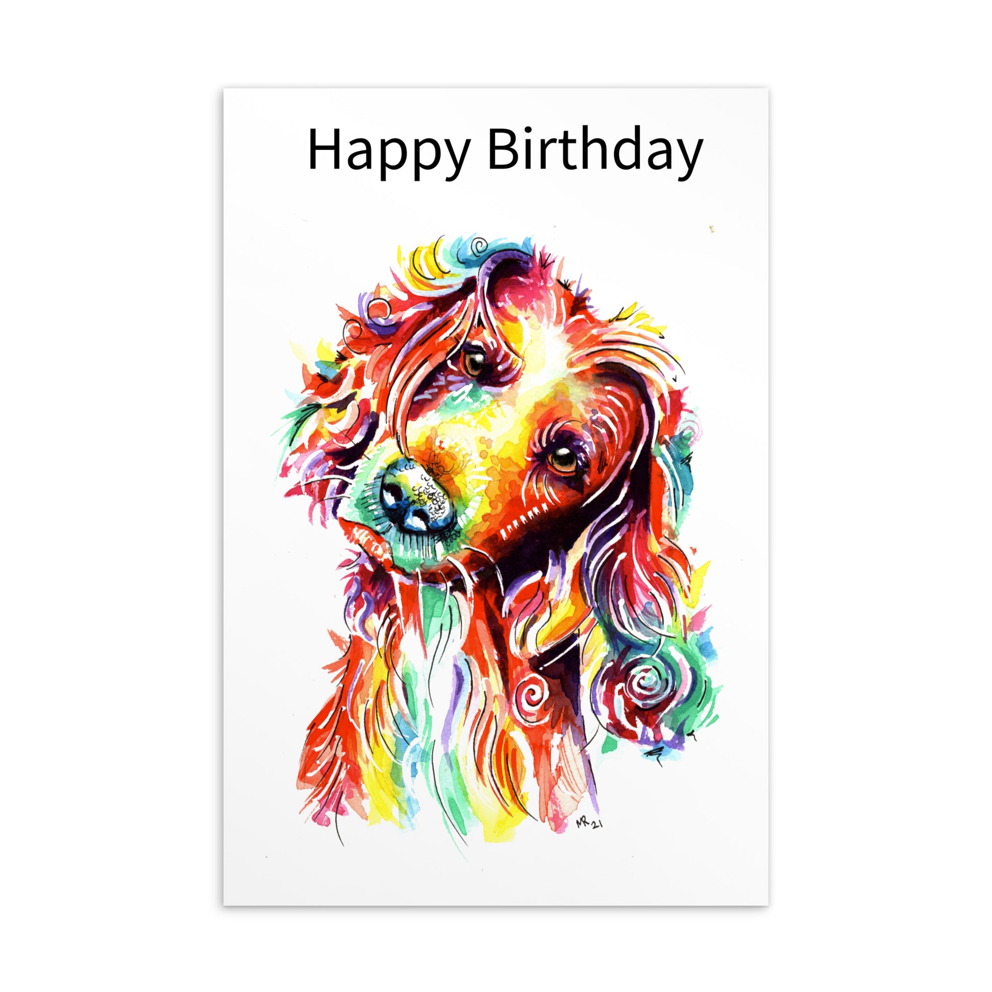 Cocker Spaniel Birthday Card