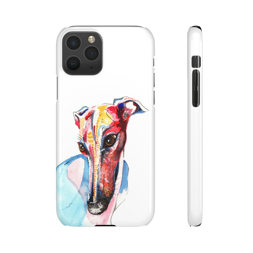 Greyhound Snap Phone Cases - 'Hello!'