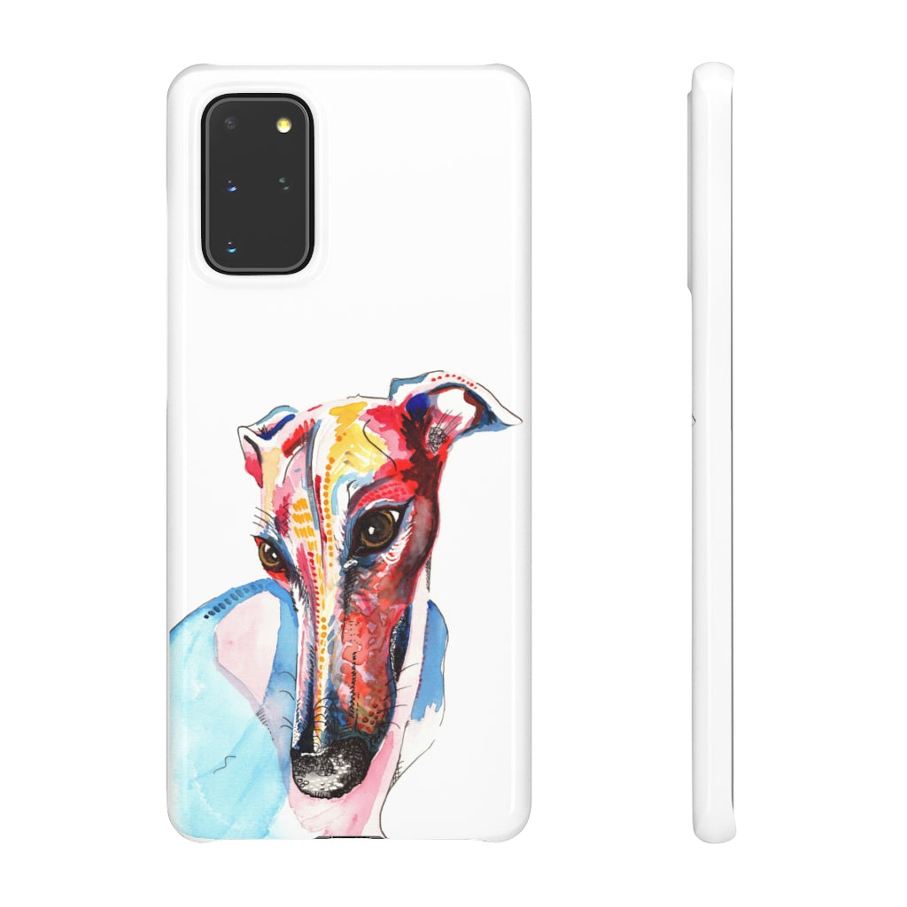 Greyhound Snap Phone Cases - 'Hello!'