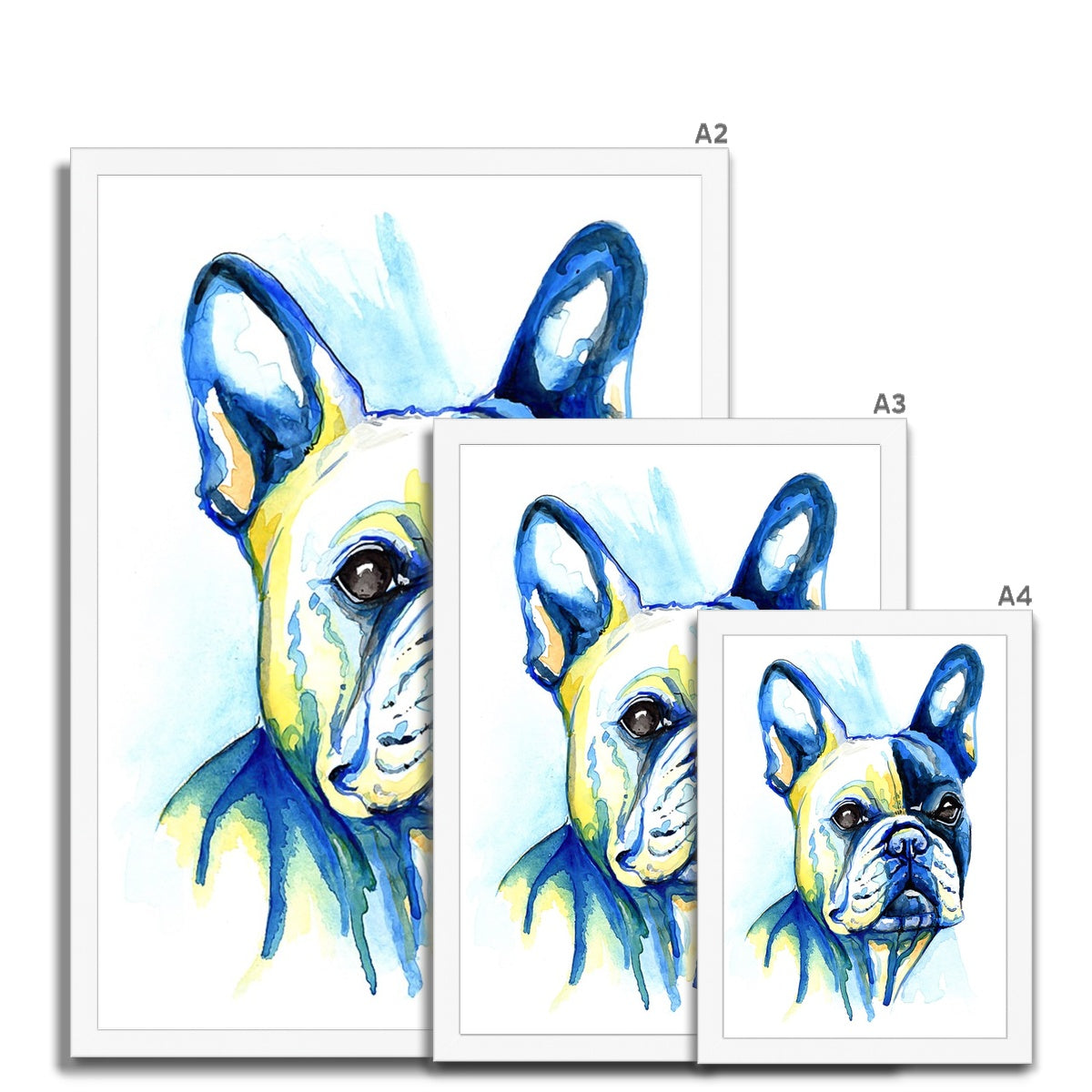 Framed French Bulldog Artwork