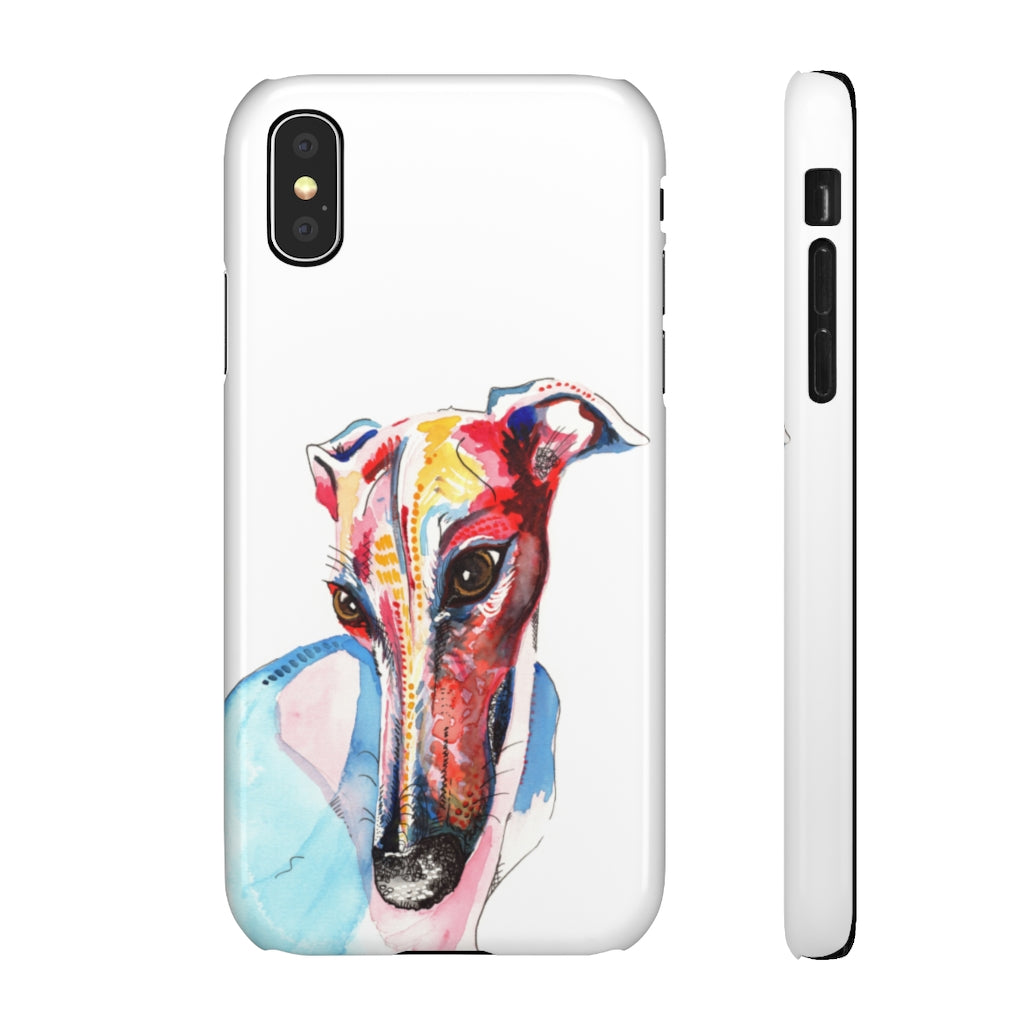 Greyhound Snap Phone Cases - 'Hello!'