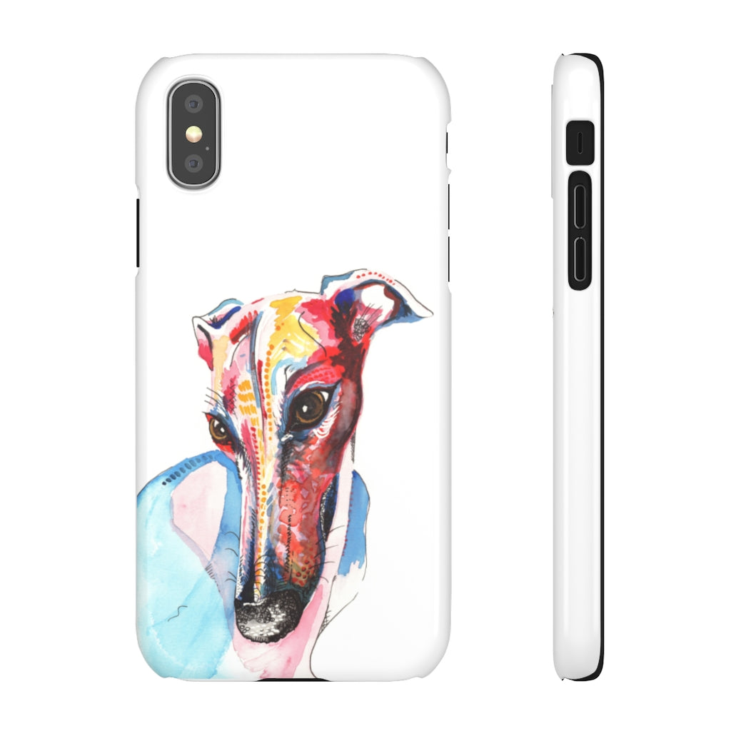 Greyhound Snap Phone Cases - 'Hello!'
