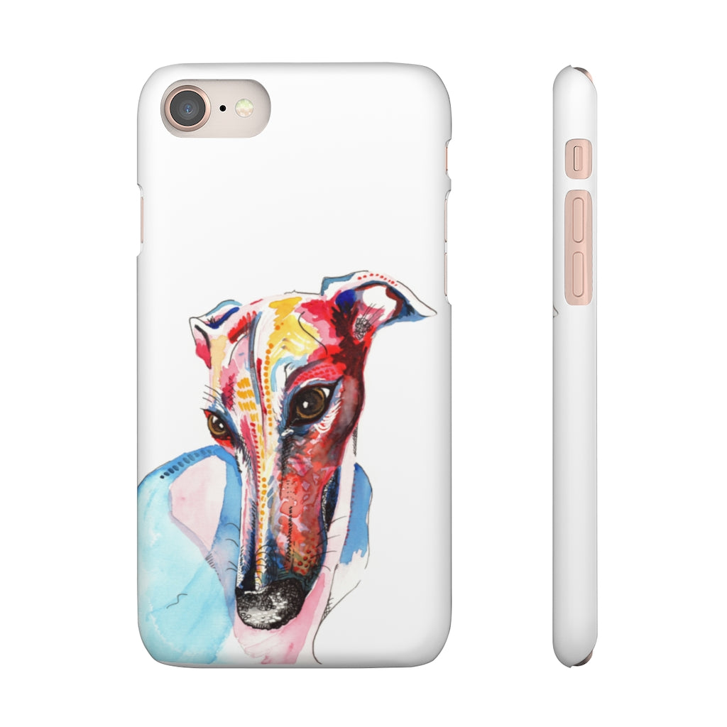 Greyhound Snap Phone Cases - 'Hello!'