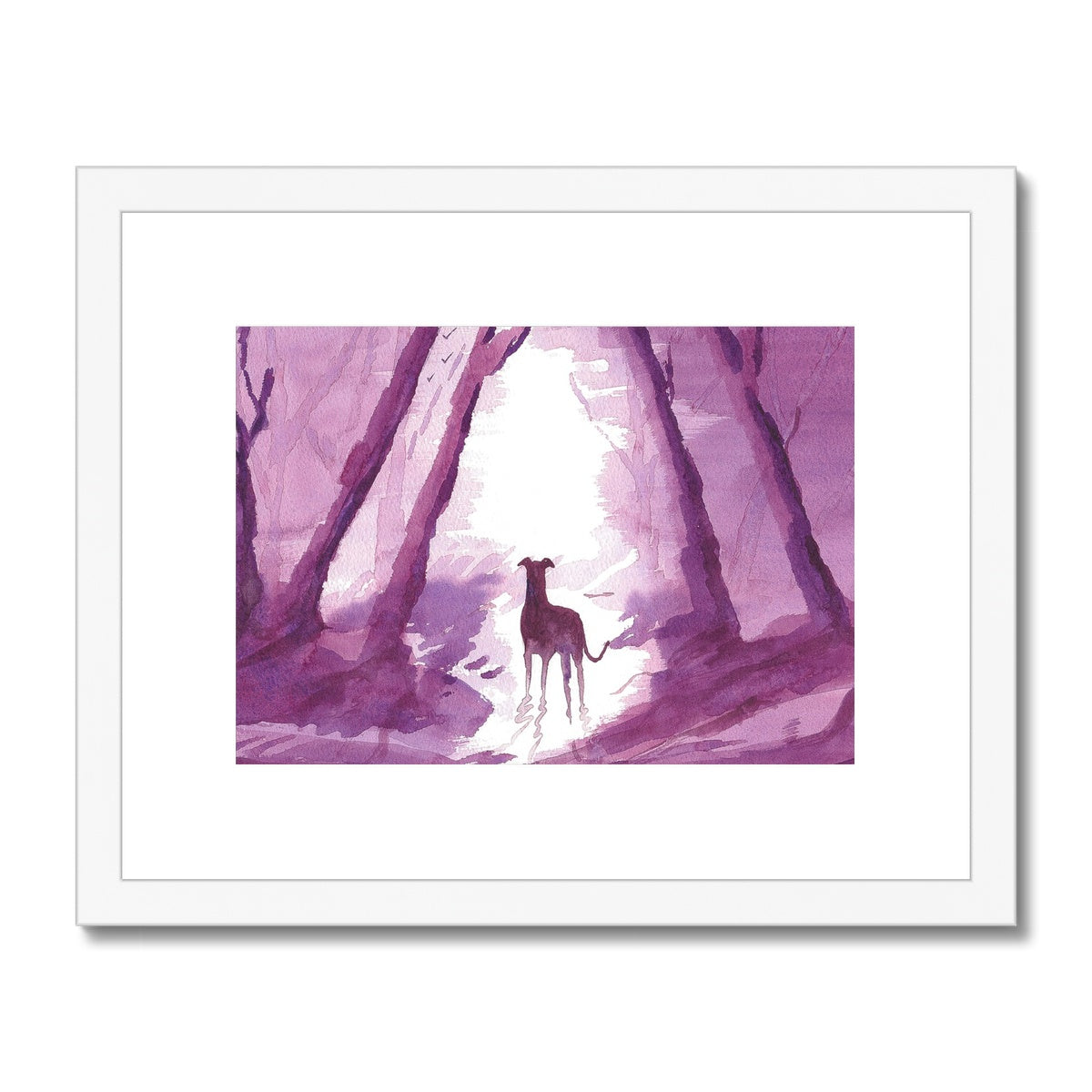 Greyhound Framed & Mounted Print