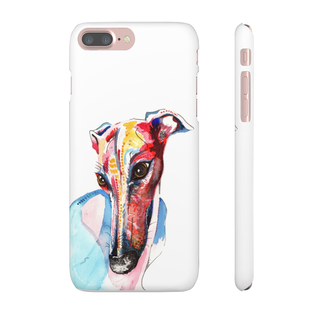 Greyhound Snap Phone Cases - 'Hello!'