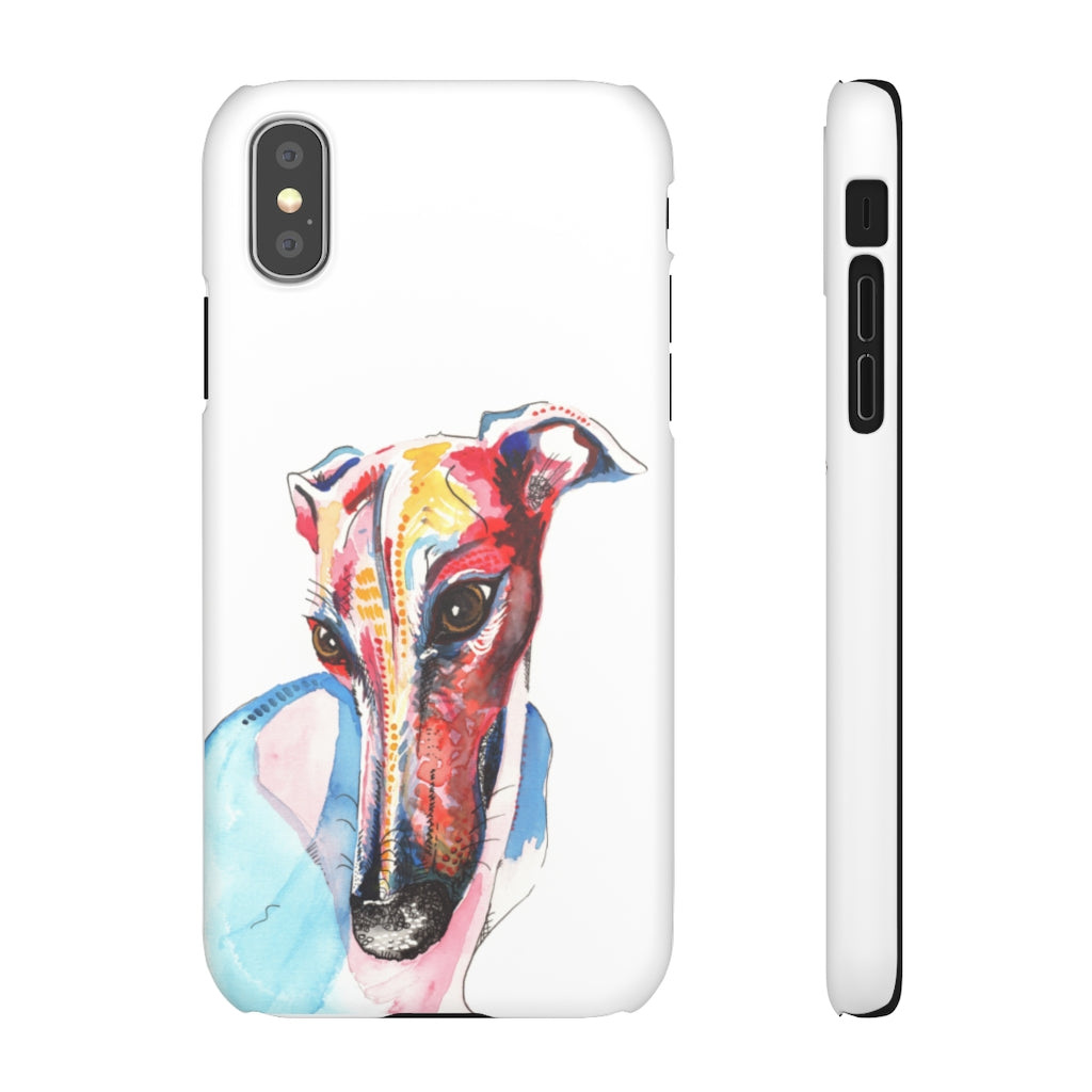 Greyhound Snap Phone Cases - 'Hello!'