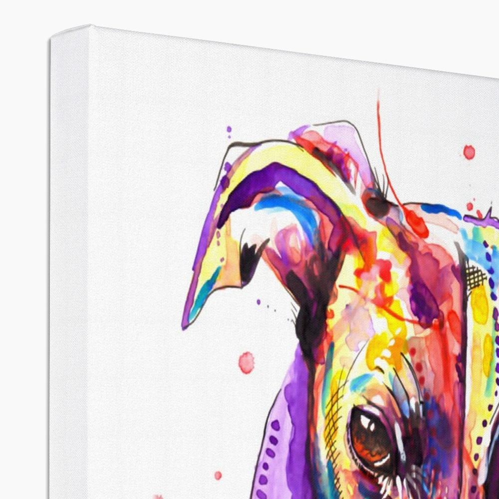 greyhound canvas prints top view