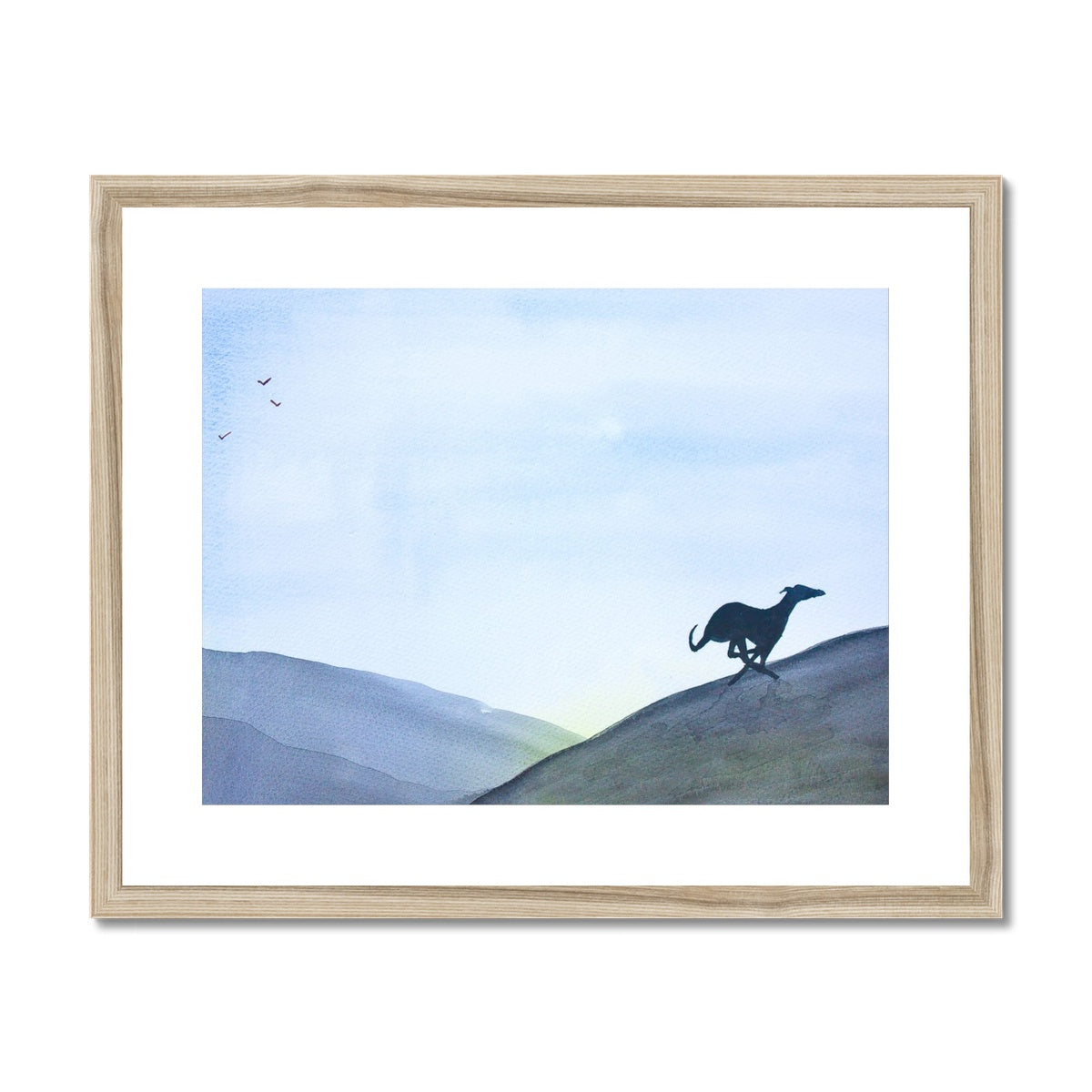 Greyhound Framed & Mounted Print