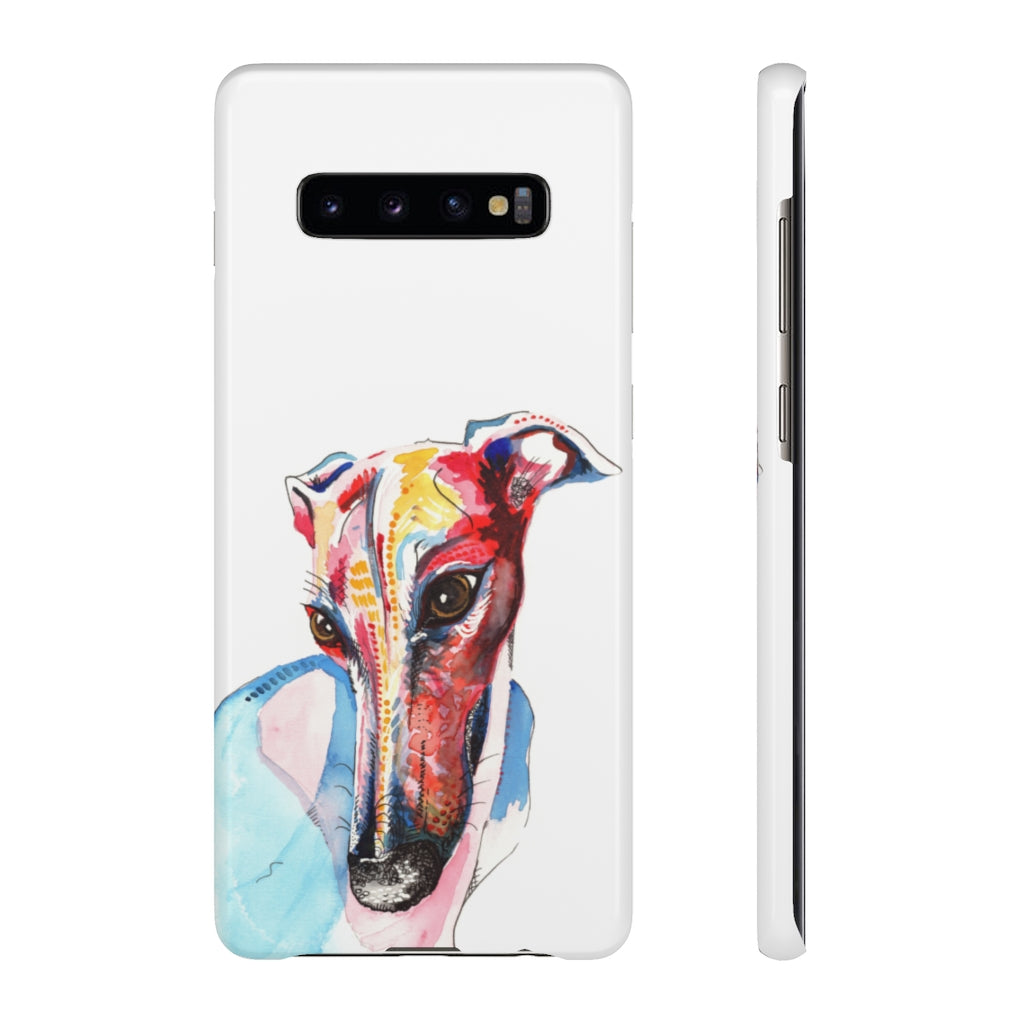 Greyhound Snap Phone Cases - 'Hello!'
