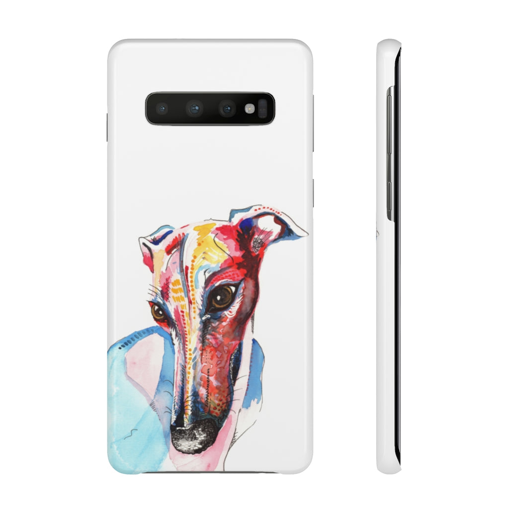 Greyhound Snap Phone Cases - 'Hello!'