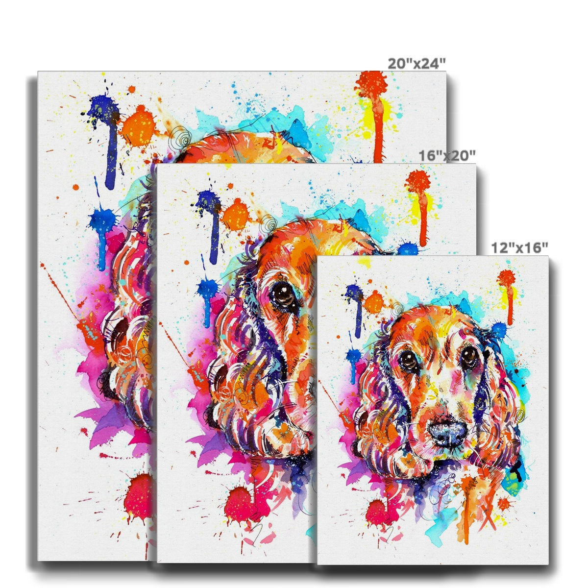 Cocker Spaniel Stretched Canvas