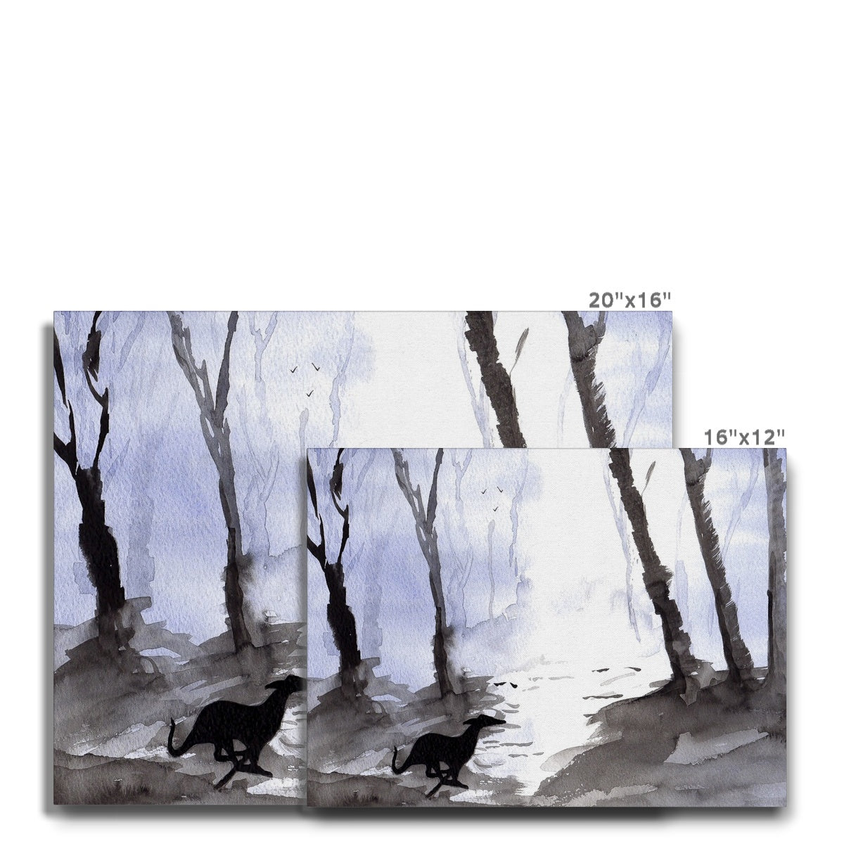 Greyhound Canvas Size Guide