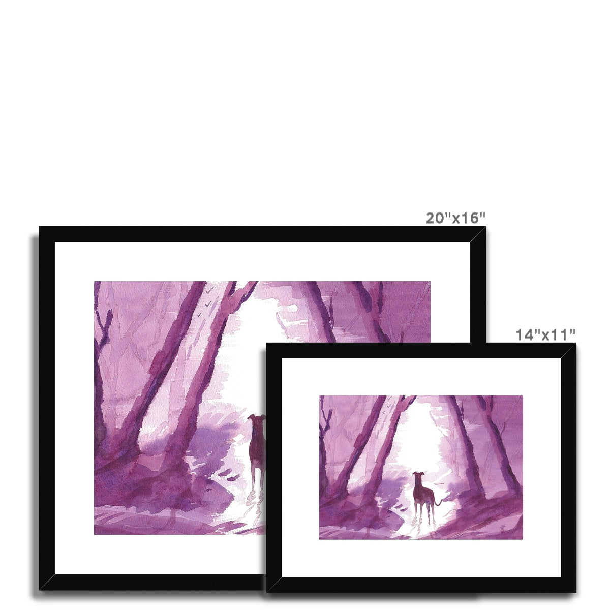 Greyhound Framed & Mounted Print