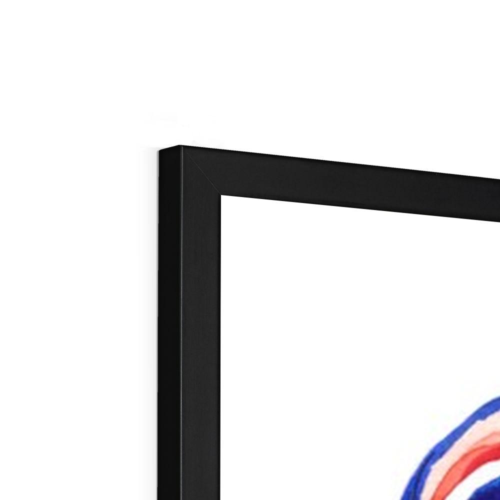 Greyhound Framed Prints black frame