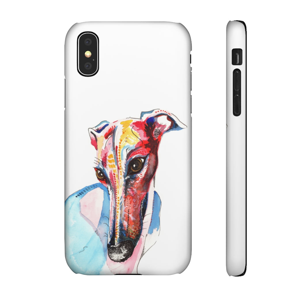 Greyhound Snap Phone Cases - 'Hello!'