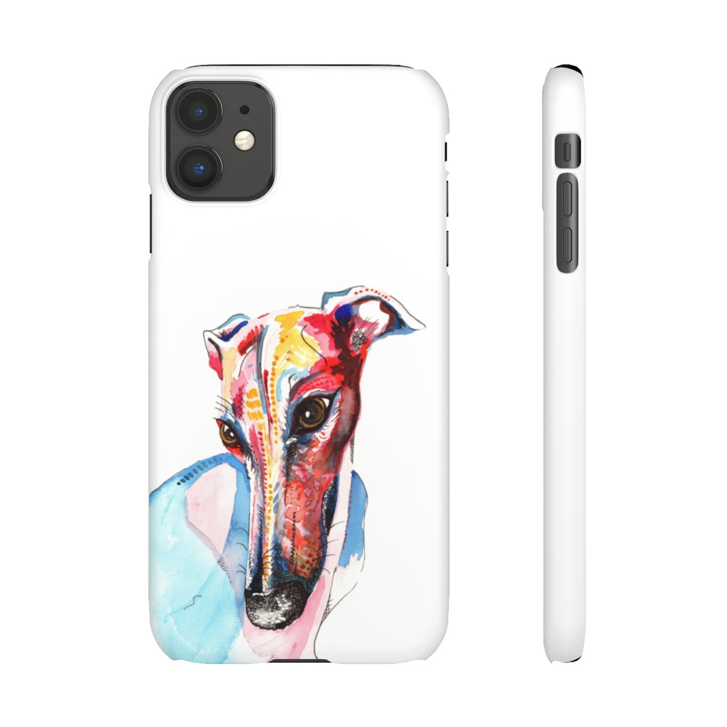 Greyhound Snap Phone Cases - 'Hello!'