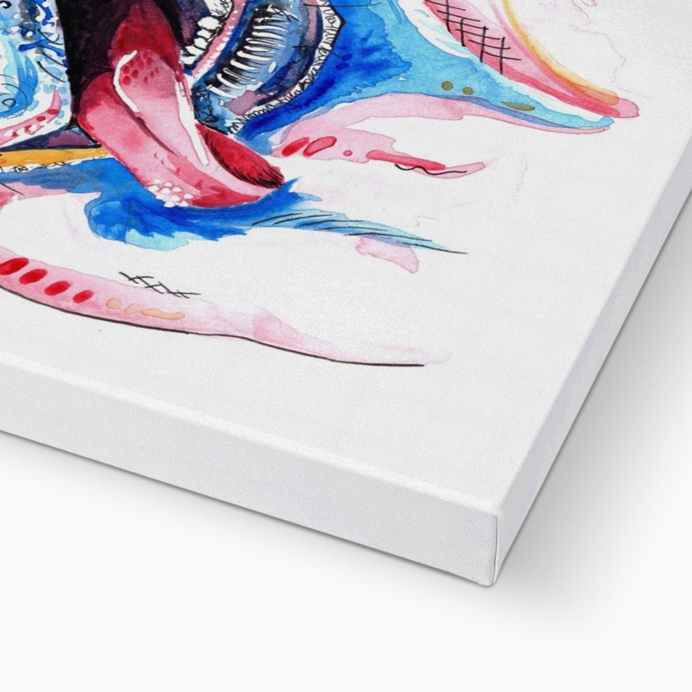 British Bulldog Canvas Painting