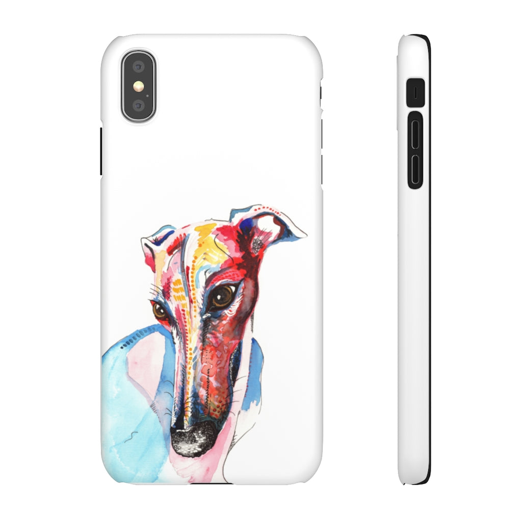 Greyhound Snap Phone Cases - 'Hello!'