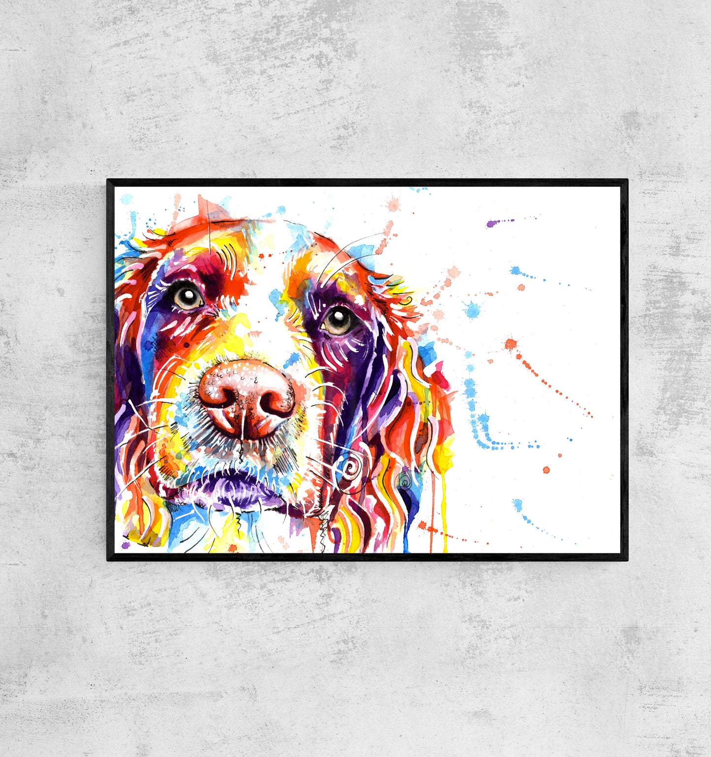 spaniel print spaniel gifts spaniel art print spaniel artwork spaniel art