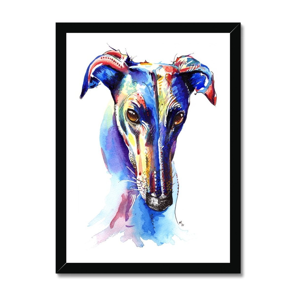 Framed Greyhound Art Prints