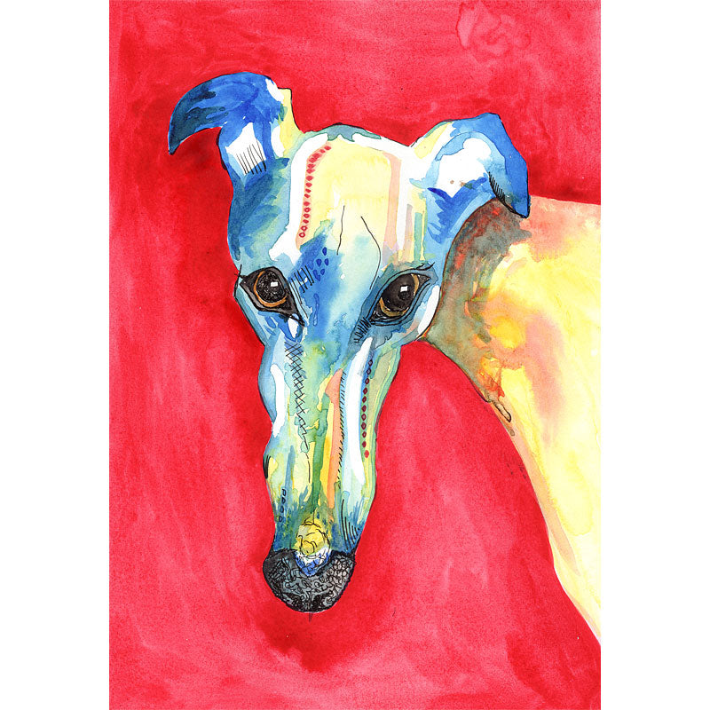 Greyhound painting cheap