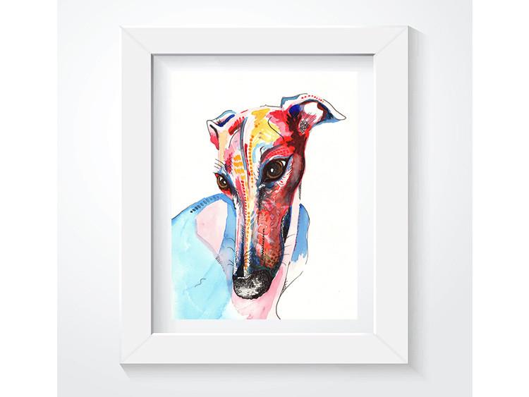 Whippet Art Prints