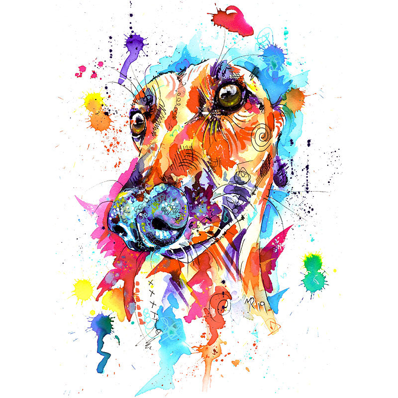 Lurcher Art Prints Limelight Size Mounting Options