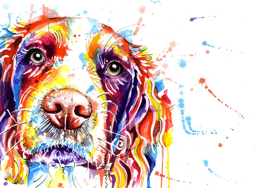 spaniel print spaniel gifts spaniel art print spaniel artwork spaniel art