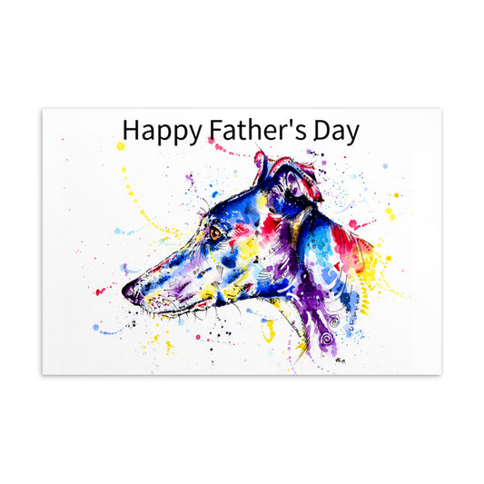 Greyhound Fathers Day Cards, Greyhound Gift Father's Day
