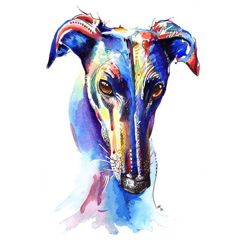 Lurcher Art Print, Lurcher Gifts
