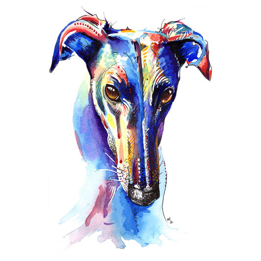 Whippet Art Print, Whippet Gifts