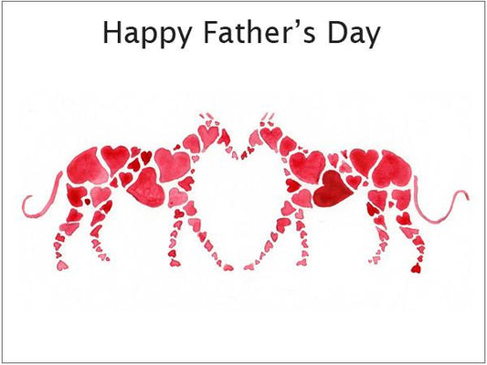 Whippet fathers day cards