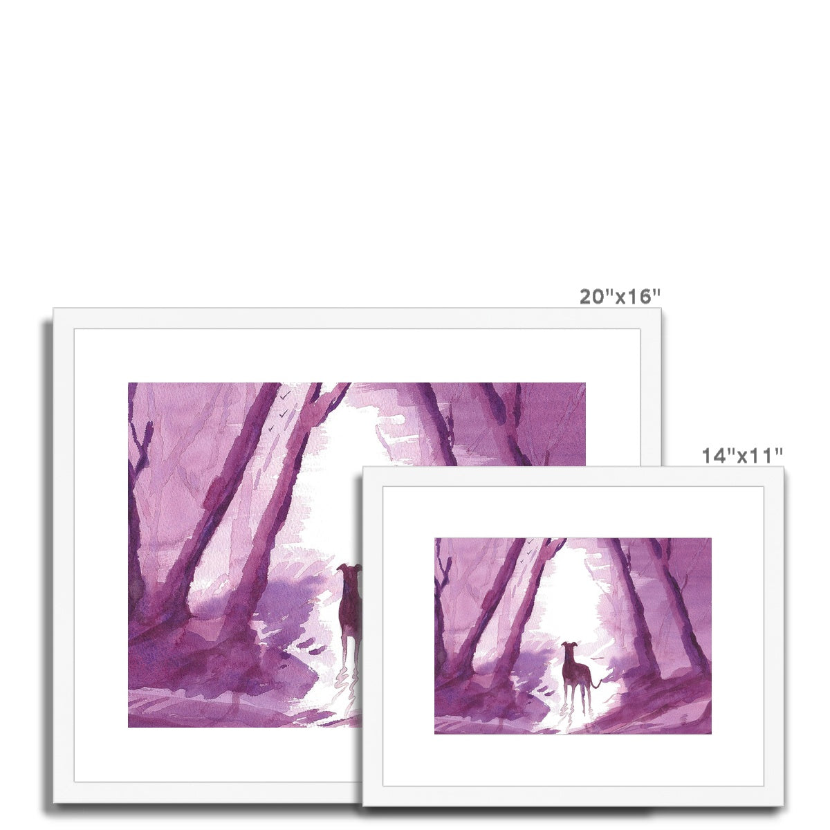 Greyhound Framed & Mounted Print