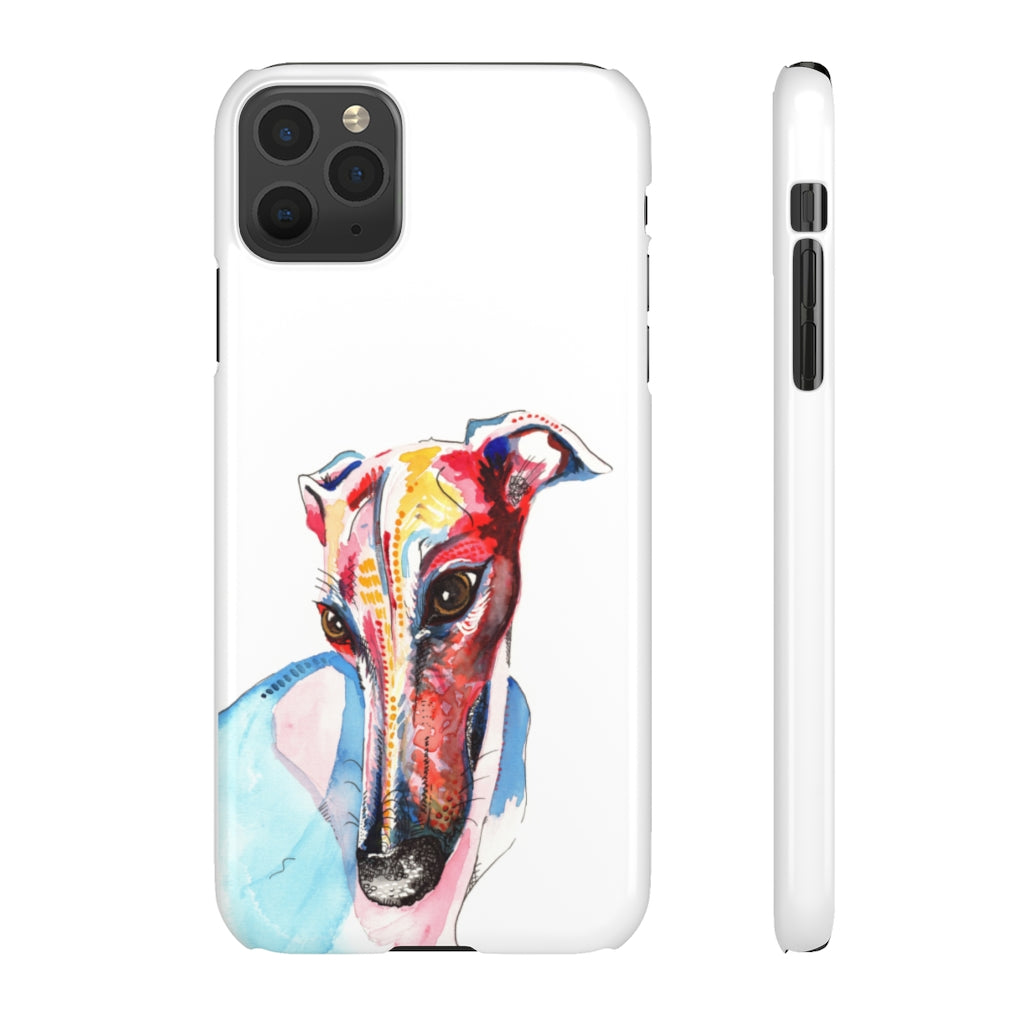 Greyhound Snap Phone Cases - 'Hello!'