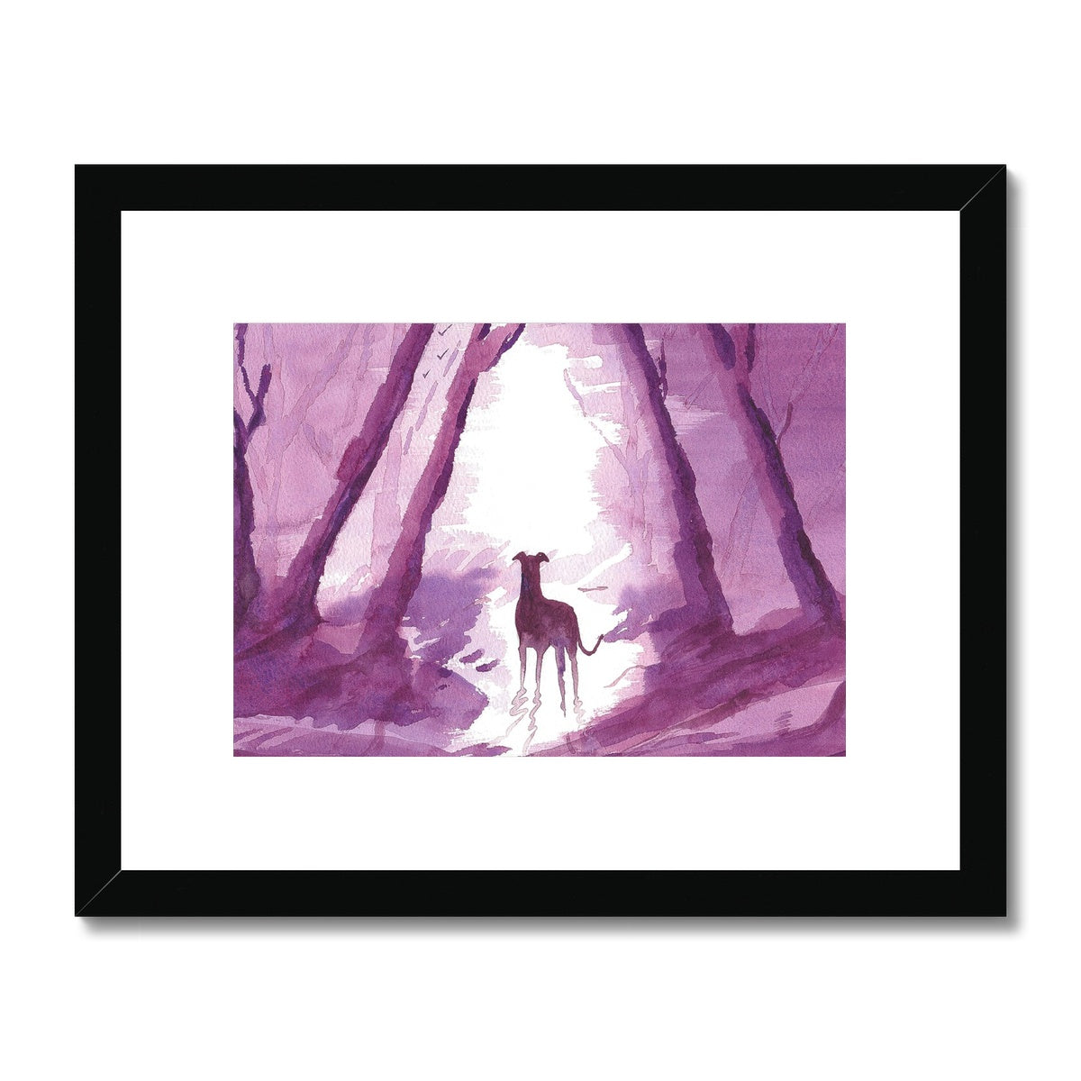 Greyhound Framed & Mounted Print