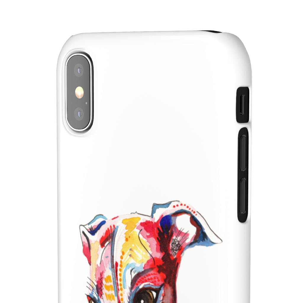 Greyhound Snap Phone Cases - 'Hello!'