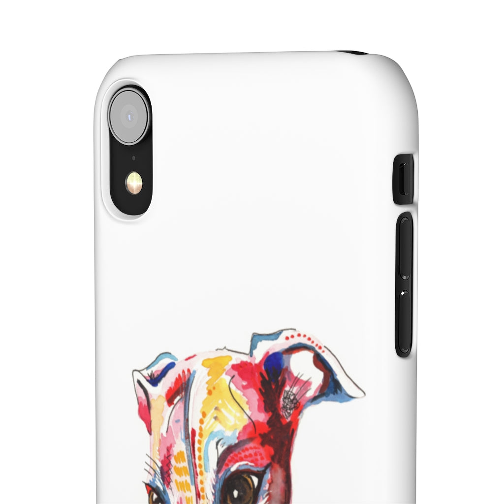 Greyhound Snap Phone Cases - 'Hello!'