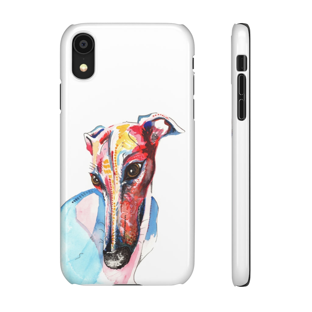 Greyhound Snap Phone Cases - 'Hello!'