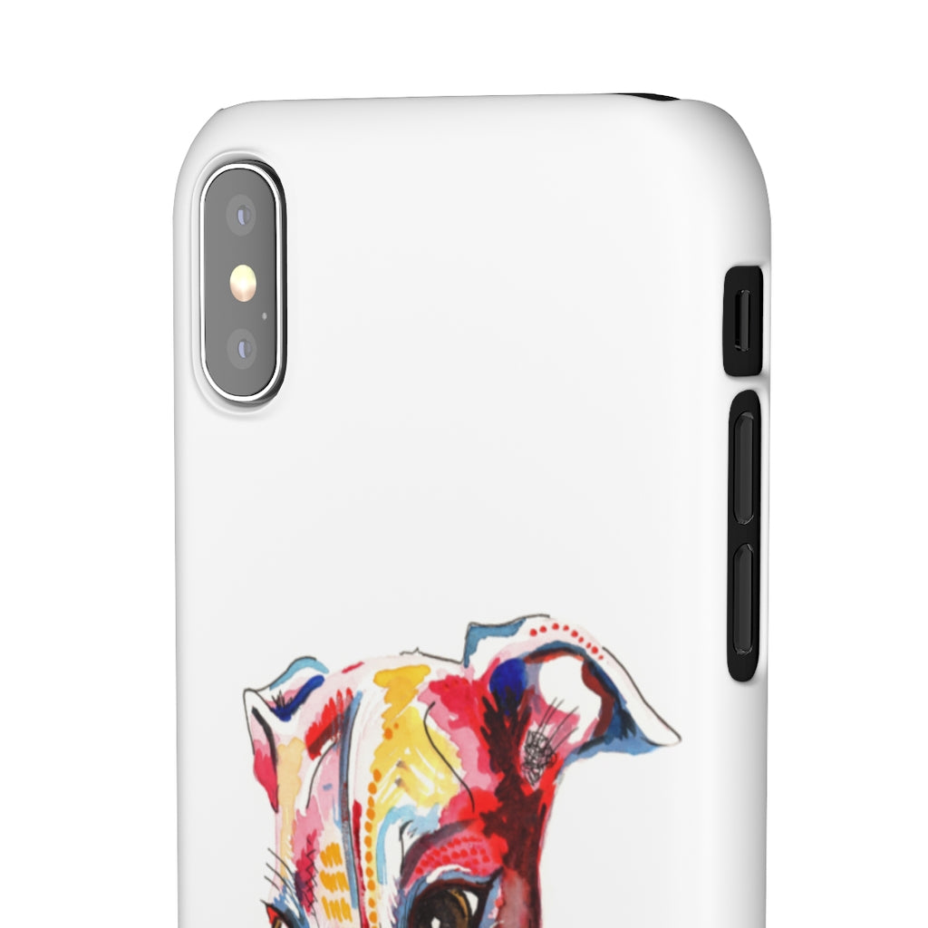 Greyhound Snap Phone Cases - 'Hello!'