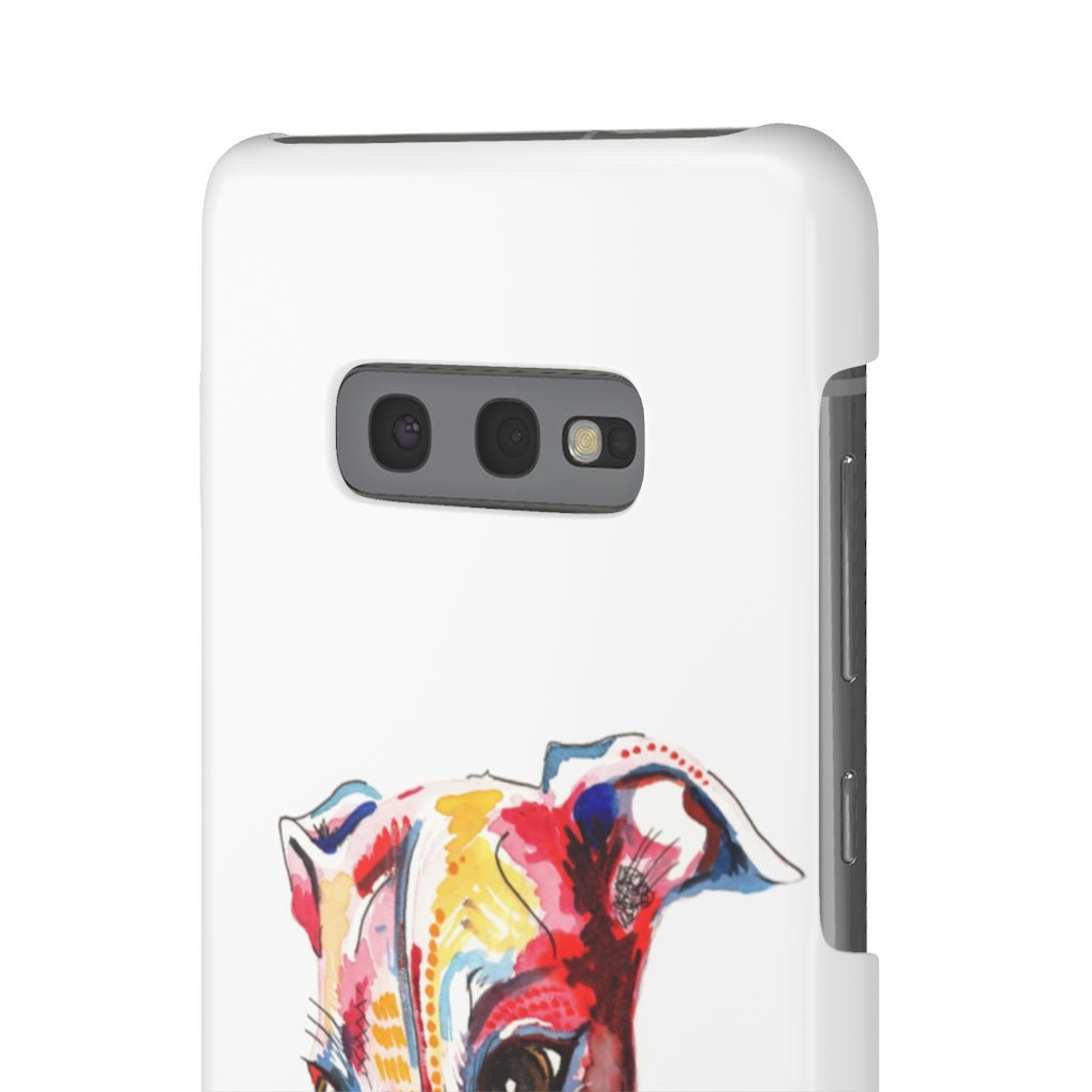 Greyhound Snap Phone Cases - 'Hello!'