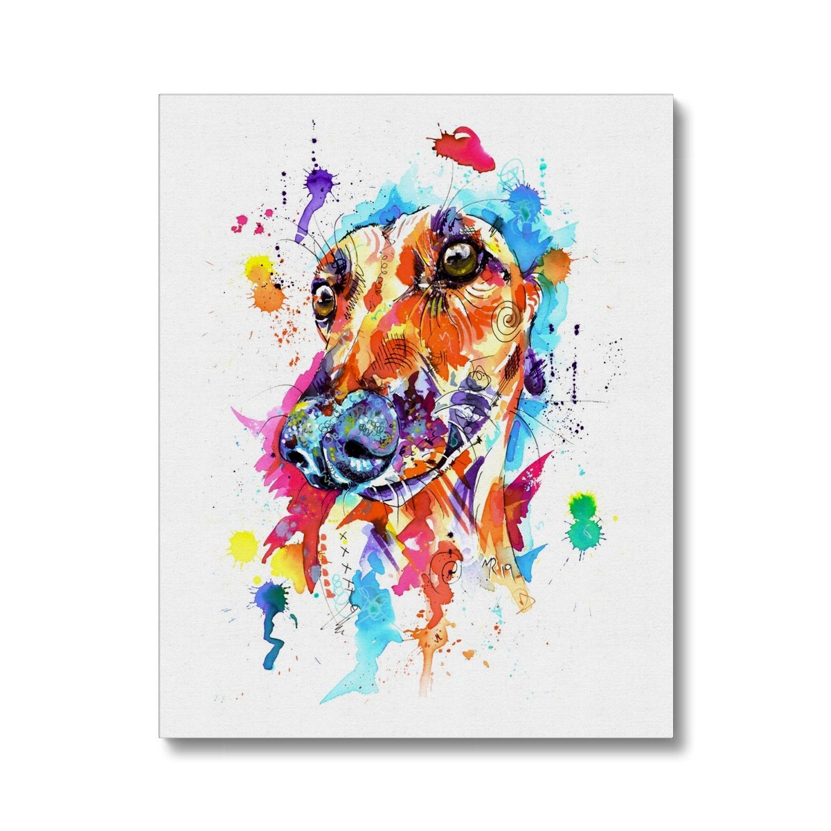 Greyhound Canvas Print Wall Art