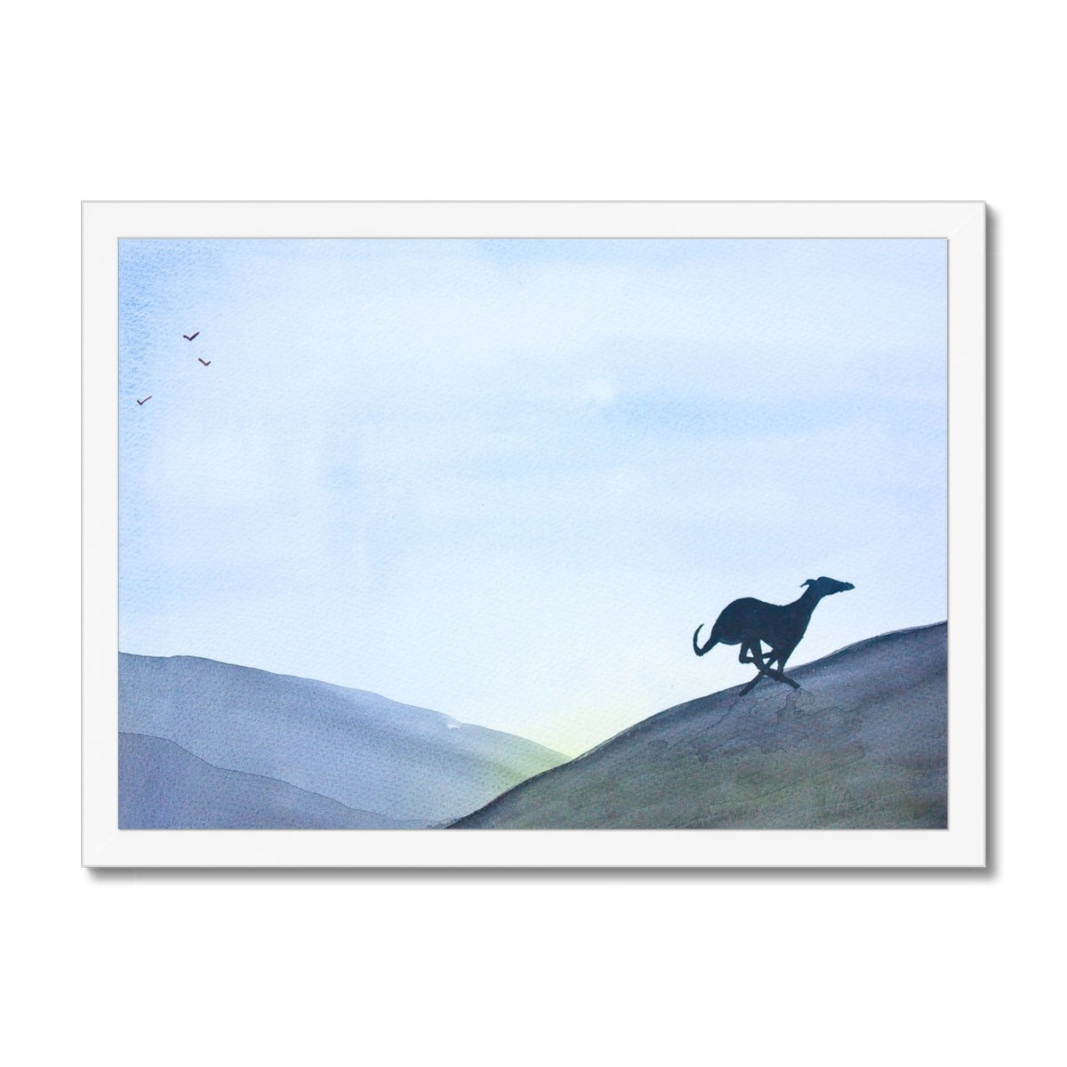 Greyhound Framed Prints - 'Run Free'