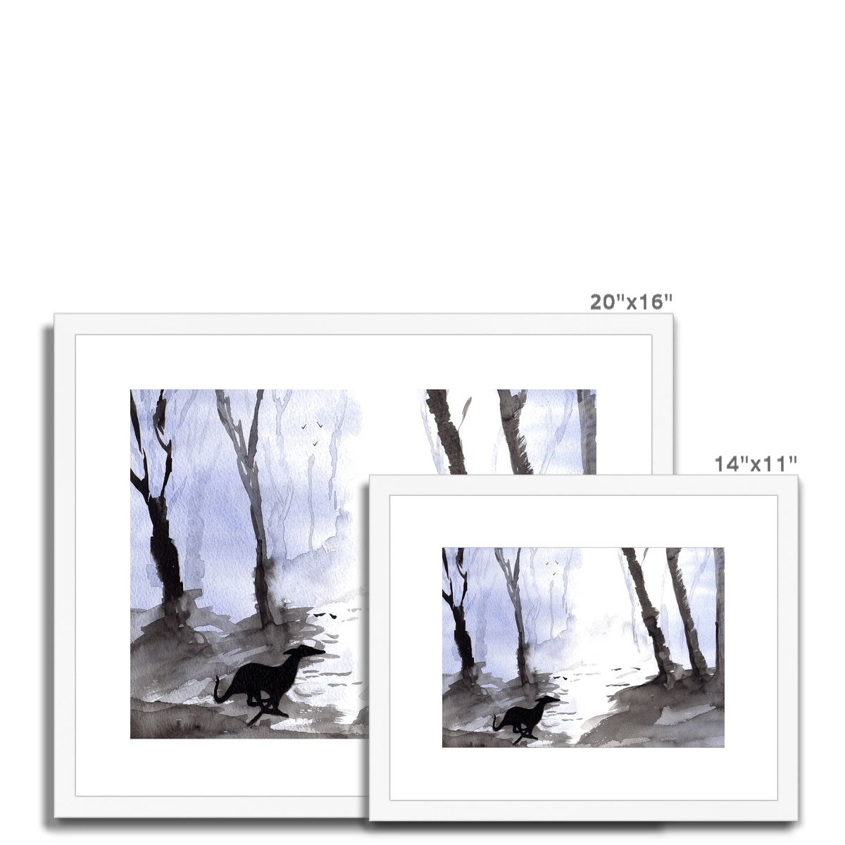 Greyhound Framed & Mounted Print