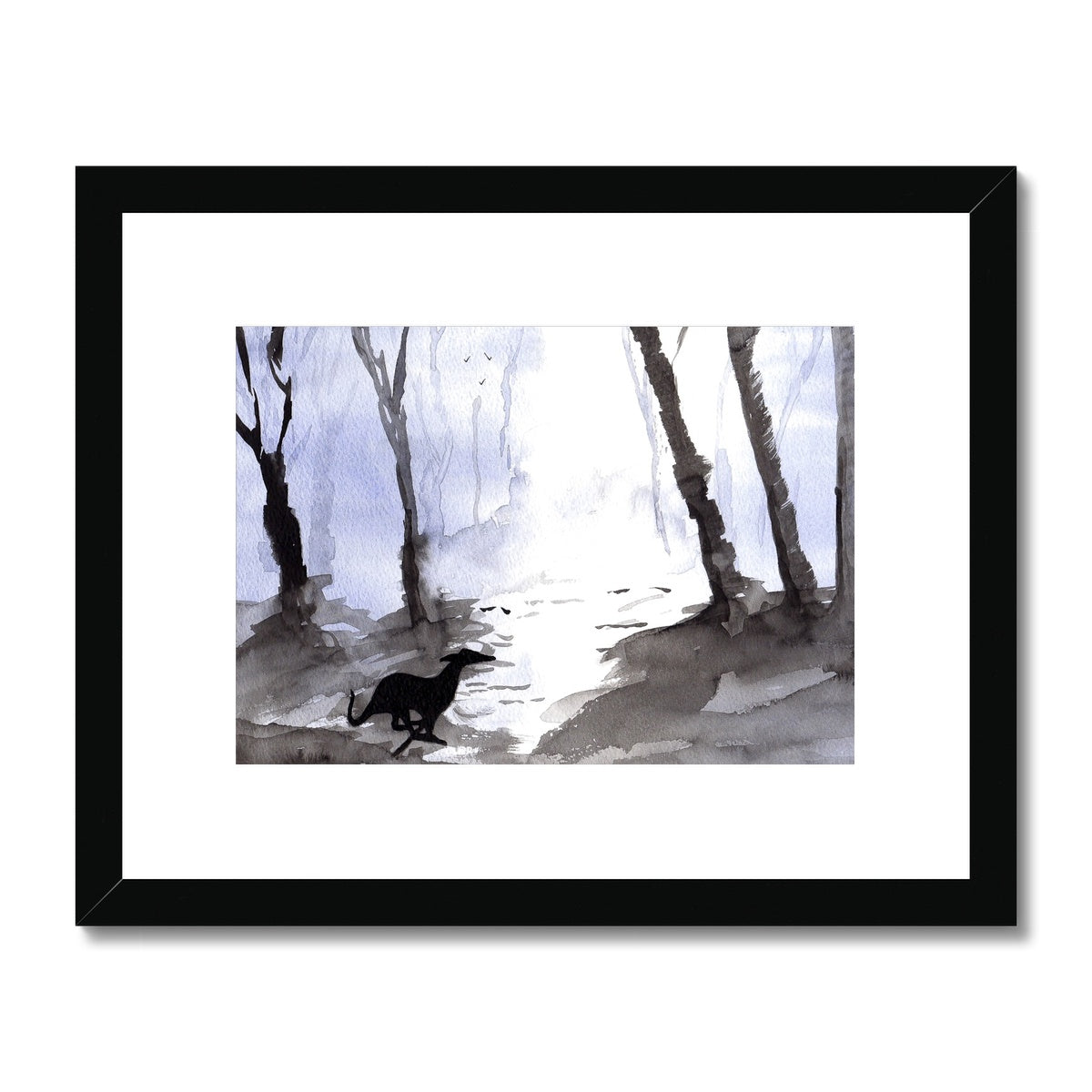 Greyhound Framed & Mounted Print