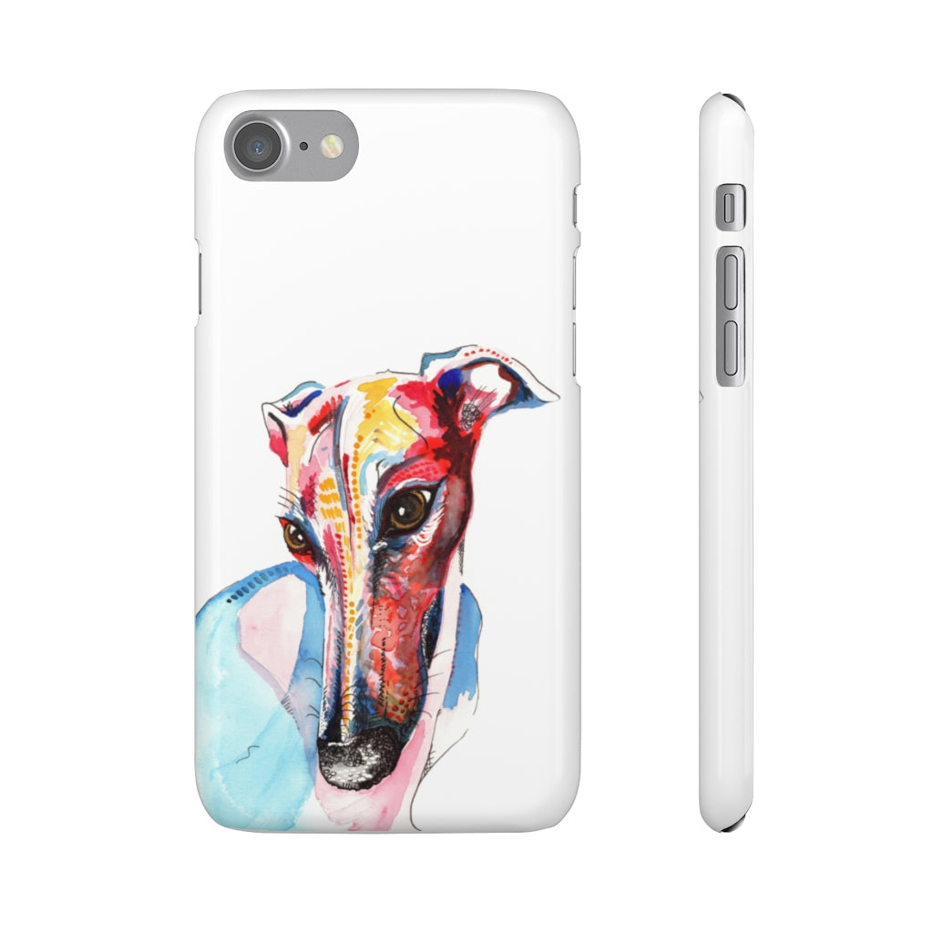 Greyhound Snap Phone Cases - 'Hello!'