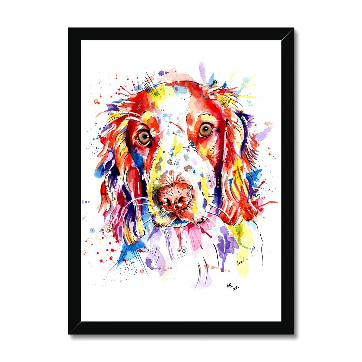 spaniel print spaniel gifts spaniel art print spaniel artwork spaniel art