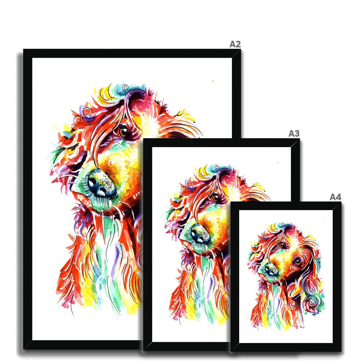 spaniel print spaniel gifts spaniel art print spaniel artwork spaniel art