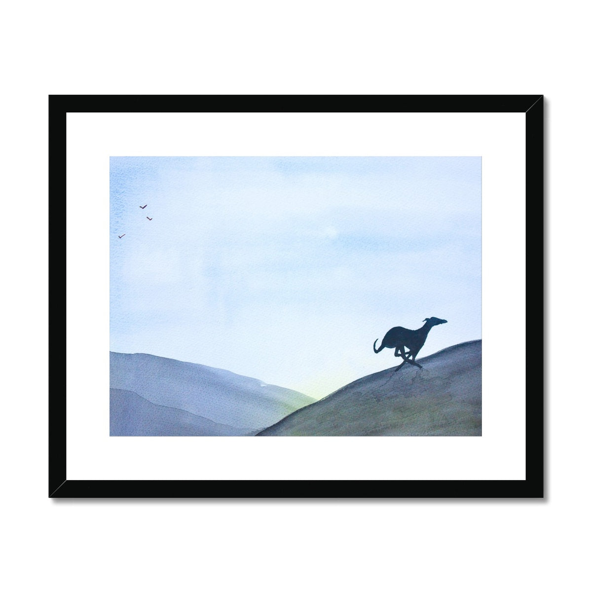Greyhound Framed & Mounted Print